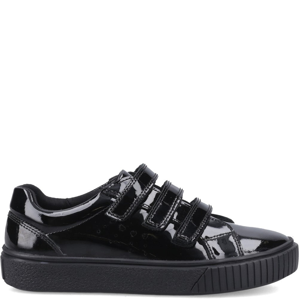 Girls' Hush Puppies Elsie Touch Fastening Senior School Shoes