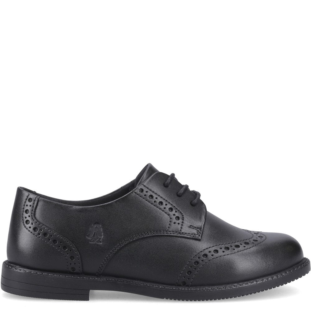 Girls' Hush Puppies Ava Brogue XL Senior School Shoes