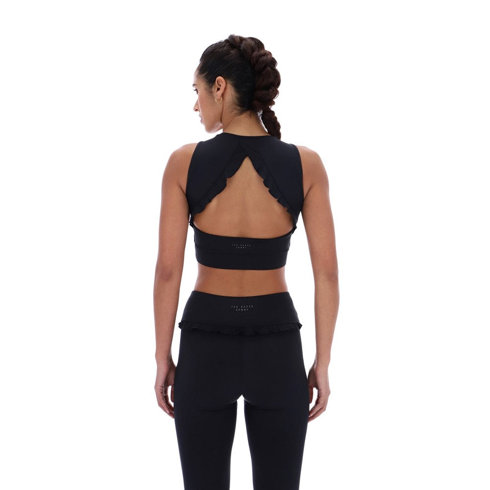 Women's Ted Baker Sport ARIA Ruffle Yoga Bra