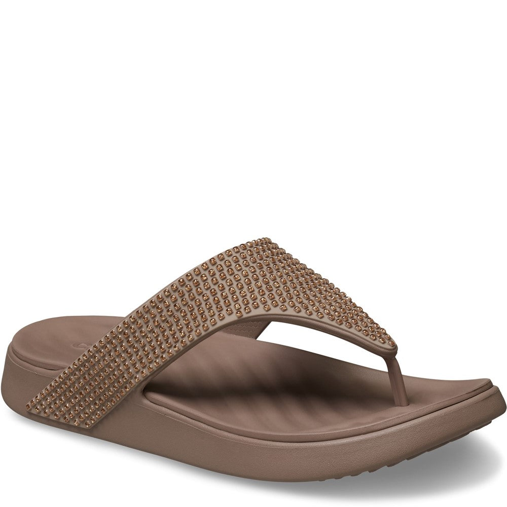 Women's Crocs Getaway Gems Triangle Flip Flops