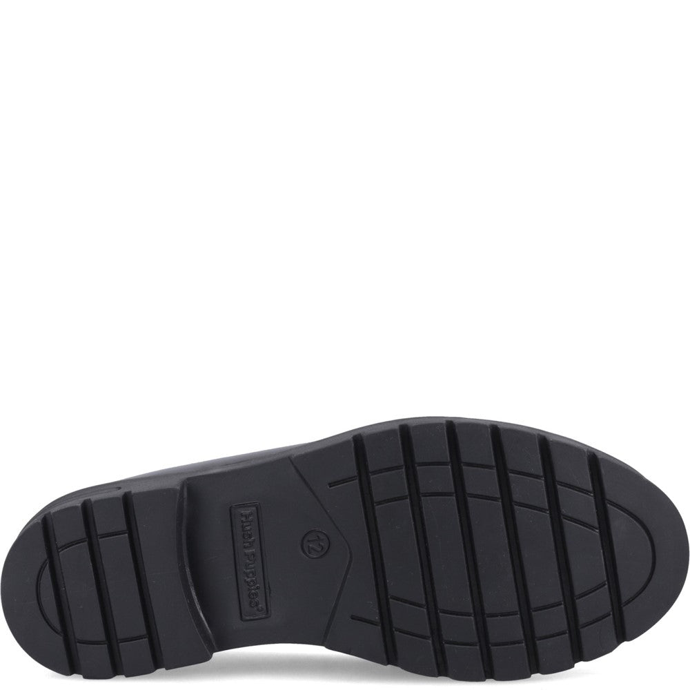 Girls' Hush Puppies Hazel Snaffle Patent Senior School Shoes