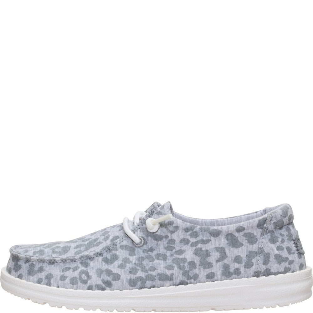 Women's HEYDUDE Wendy Stretch Jersey Leopard Slip on Shoes