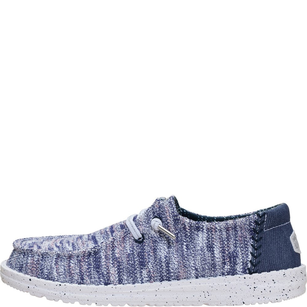 Women's HEYDUDE Wendy Knit Shimmer Slip on Shoes
