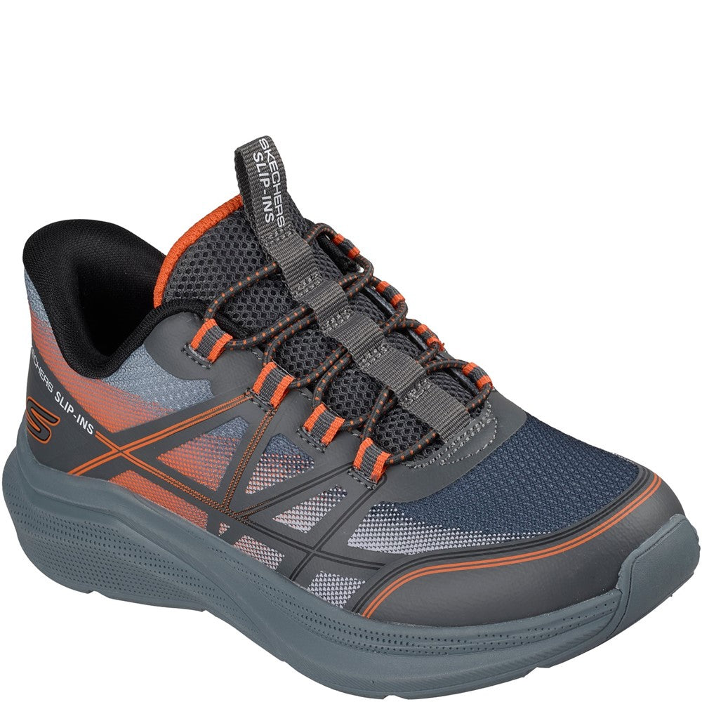 Boys' Skechers Microspec Velocity-Grid Shift Trainers
