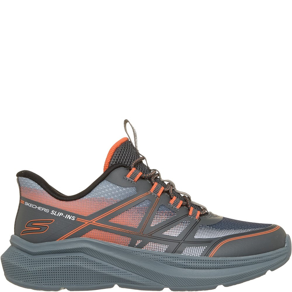 Boys' Skechers Microspec Velocity-Grid Shift Trainers