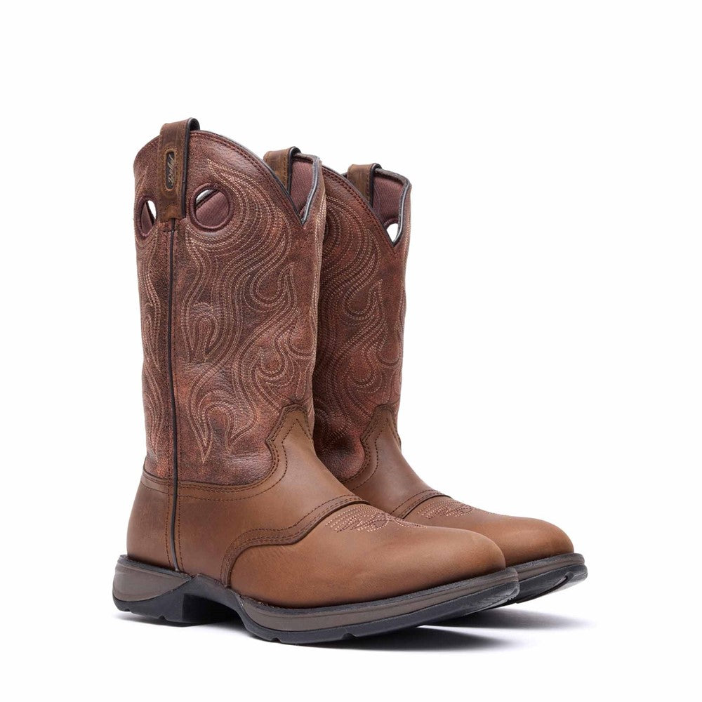Men's Durango Rebel by Durango Brown Saddle Western Boot