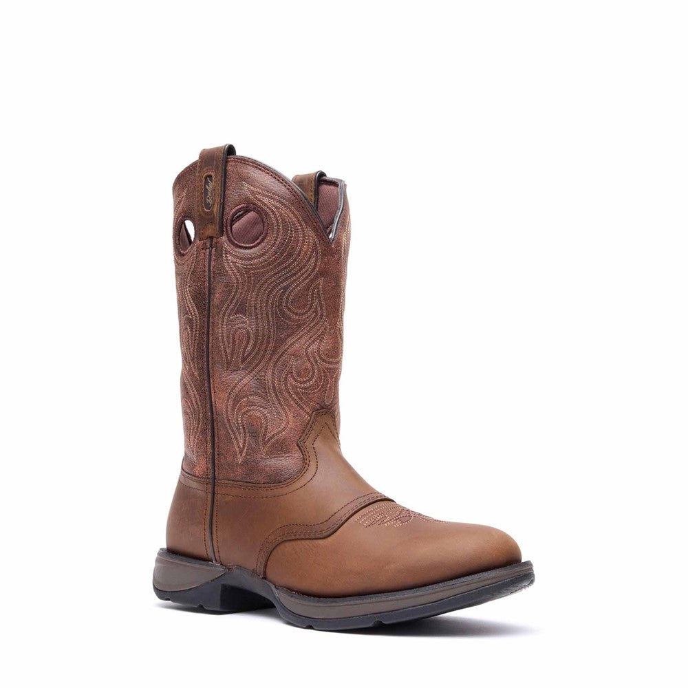 Men's Durango Rebel by Durango Brown Saddle Western Boot