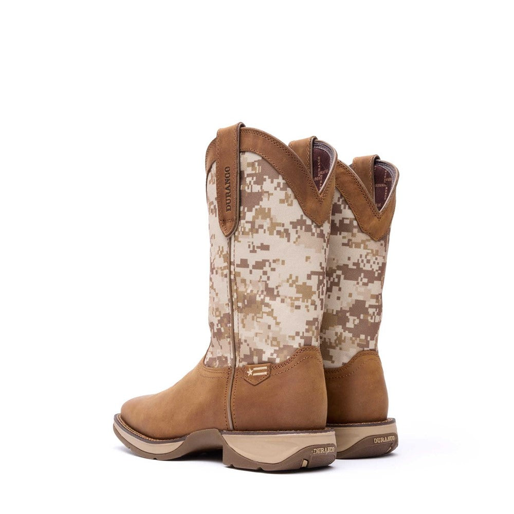 Men's Durango Rebel by Durango Desert Camo Pull-on Western Boot