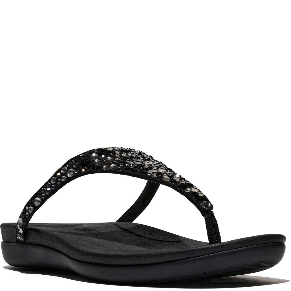 Women's Fitflop Solay Mixed-Crystal Toe Post Sandals