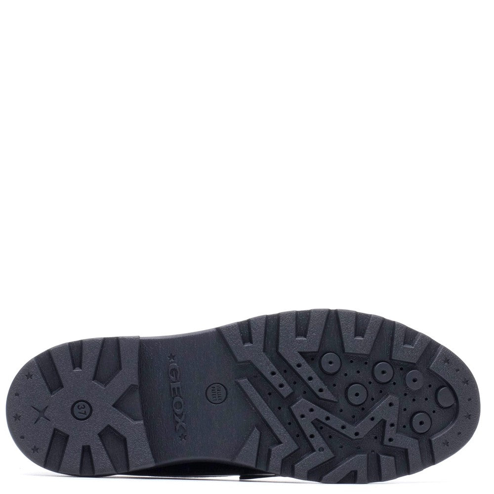 Girls' Geox J Casey G.C Smooth Leather Junior School Shoes