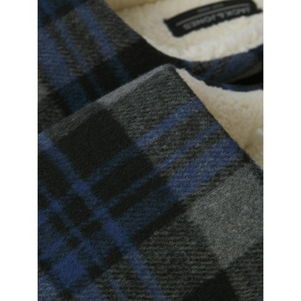 Men's Jack & Jones Murphy Mule Checked House Slipper with Microfibre Lining