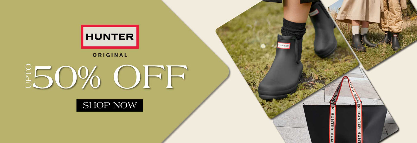 HUNTER ORIGINAL. UP TO 50% OFF. SHOP NOW
