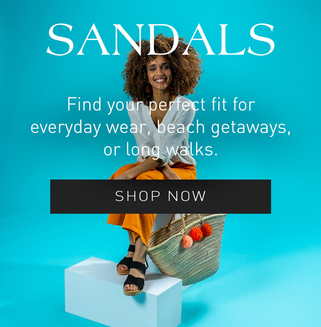 Sandals. Find your perfect fit for everyday wear, beach getaways, or long walks.
