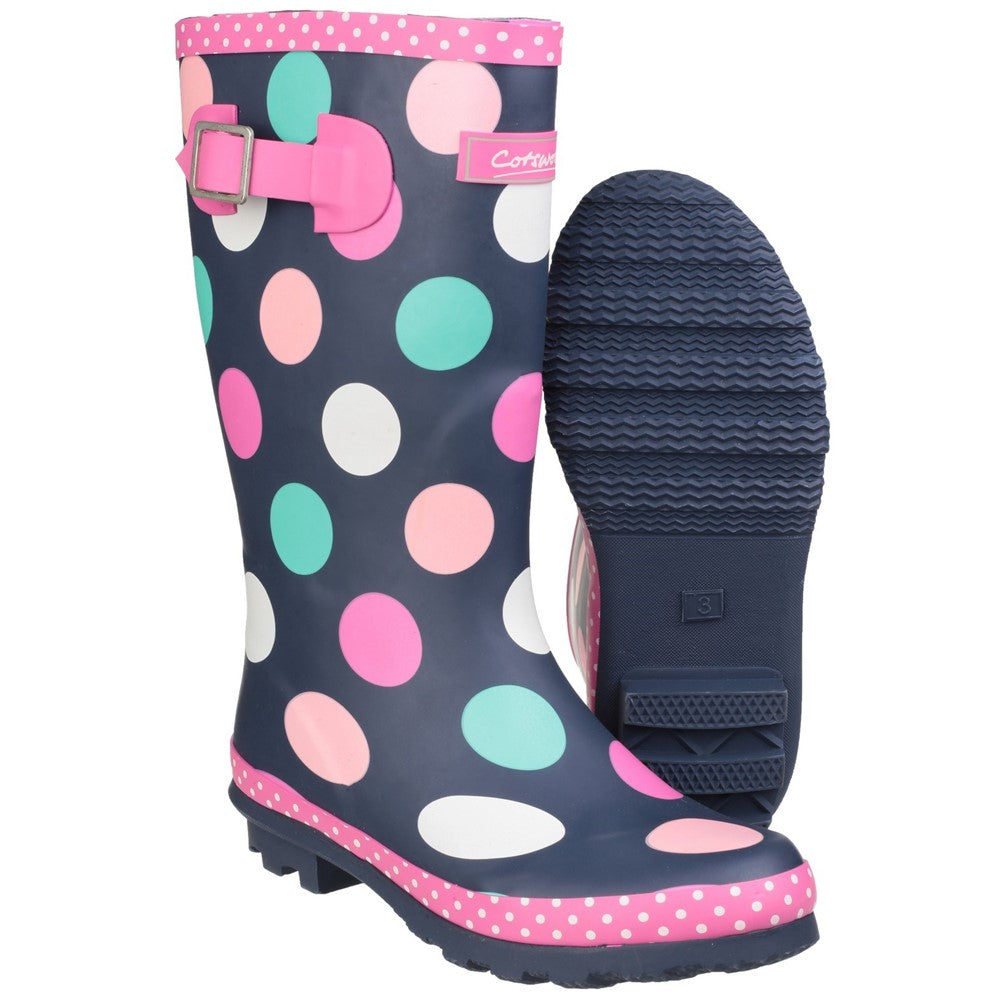 Kids' Cotswold Dotty Jnr Pull On Wellington Boot