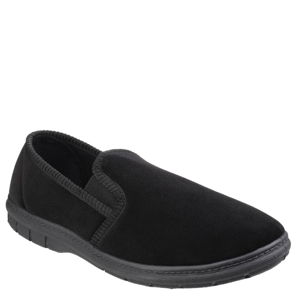 Men's Fleet & Foster John Twin Gusset Memory Foam Slipper