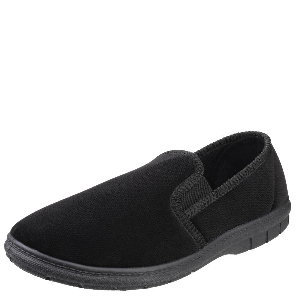 Men's Fleet & Foster John Twin Gusset Memory Foam Slipper