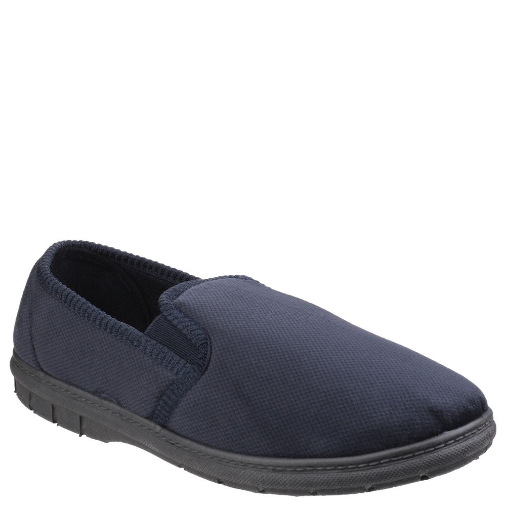 Men's Fleet & Foster John Twin Gusset Memory Foam Slipper