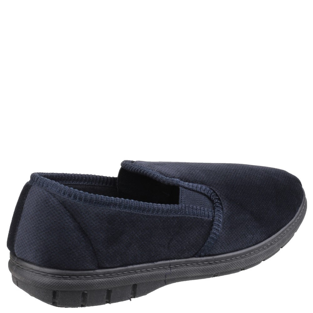 Men's Fleet & Foster John Twin Gusset Memory Foam Slipper