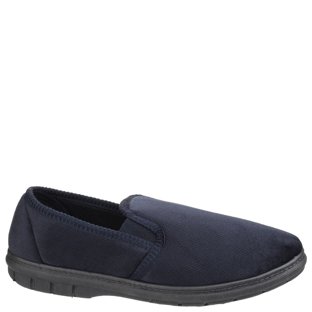 Men's Fleet & Foster John Twin Gusset Memory Foam Slipper