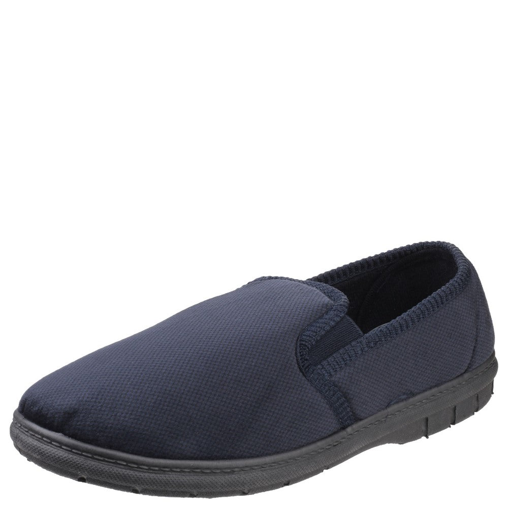 Men's Fleet & Foster John Twin Gusset Memory Foam Slipper