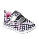 Girls' Skechers Skech-Lite Lil' Dots Touch Fastening Trainer