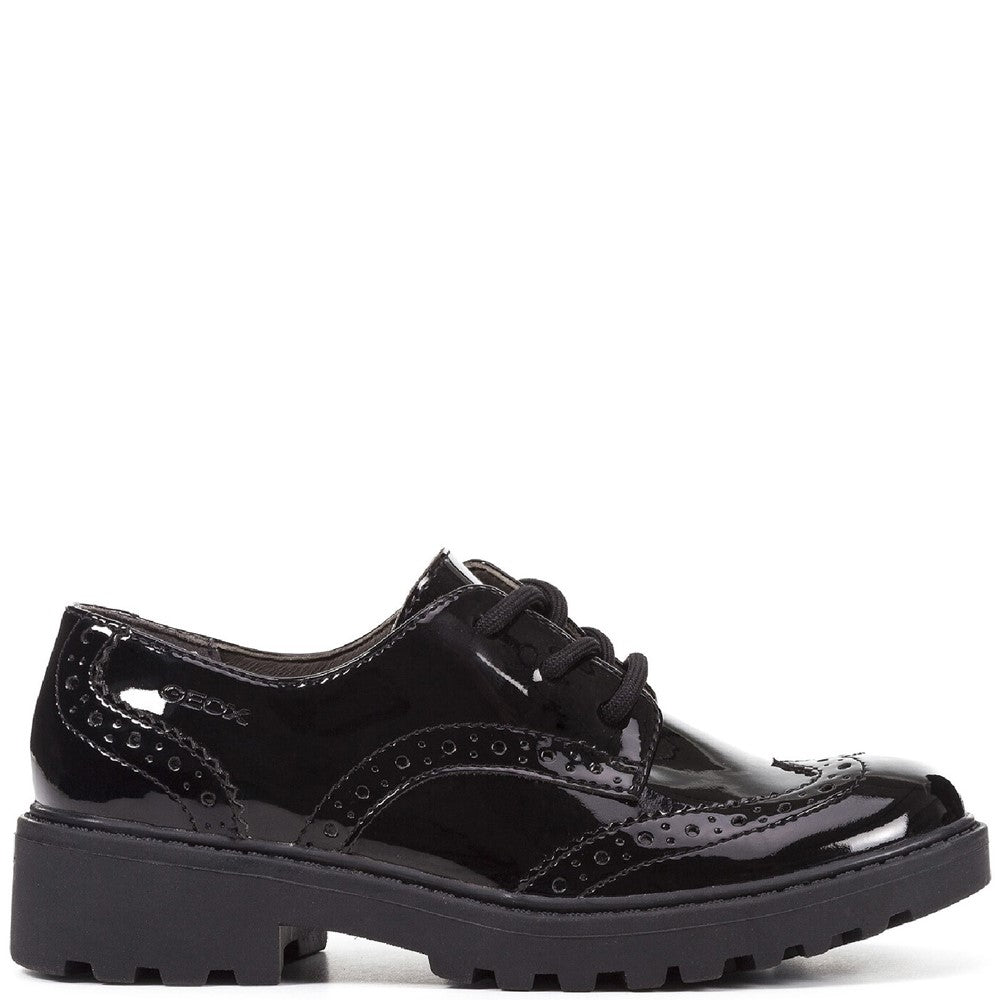Girls' Geox Casey Lace Up Senior School Shoes