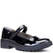 black patent leather