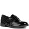 black patent lace up