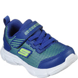 Boys' Skechers Advance-Intergrid Touch Fastening Strap Trainer with Two Layer Mesh Upper