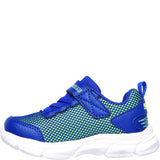 Boys' Skechers Advance-Intergrid Touch Fastening Strap Trainer with Two Layer Mesh Upper