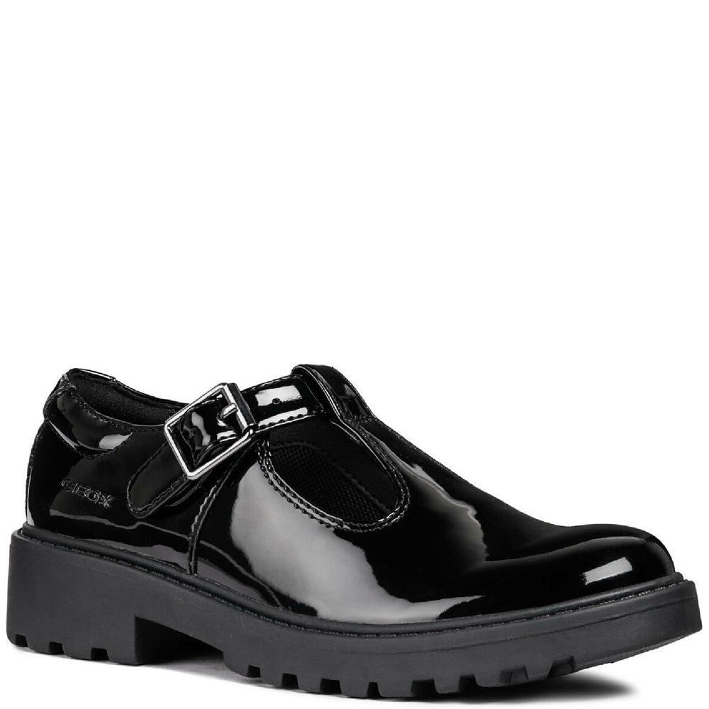 Girls' Geox Casey Buckle Senior School Shoes