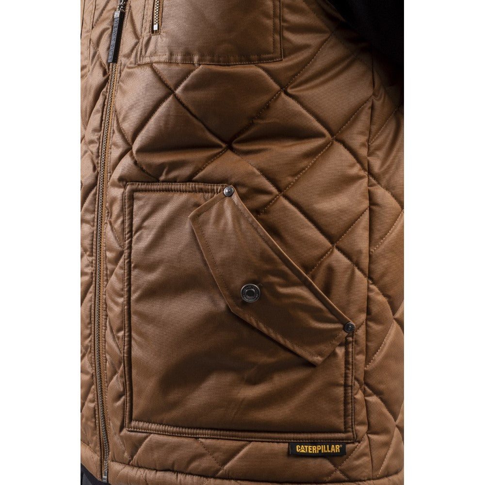 Unisex Caterpillar Waxed Cotton Vest