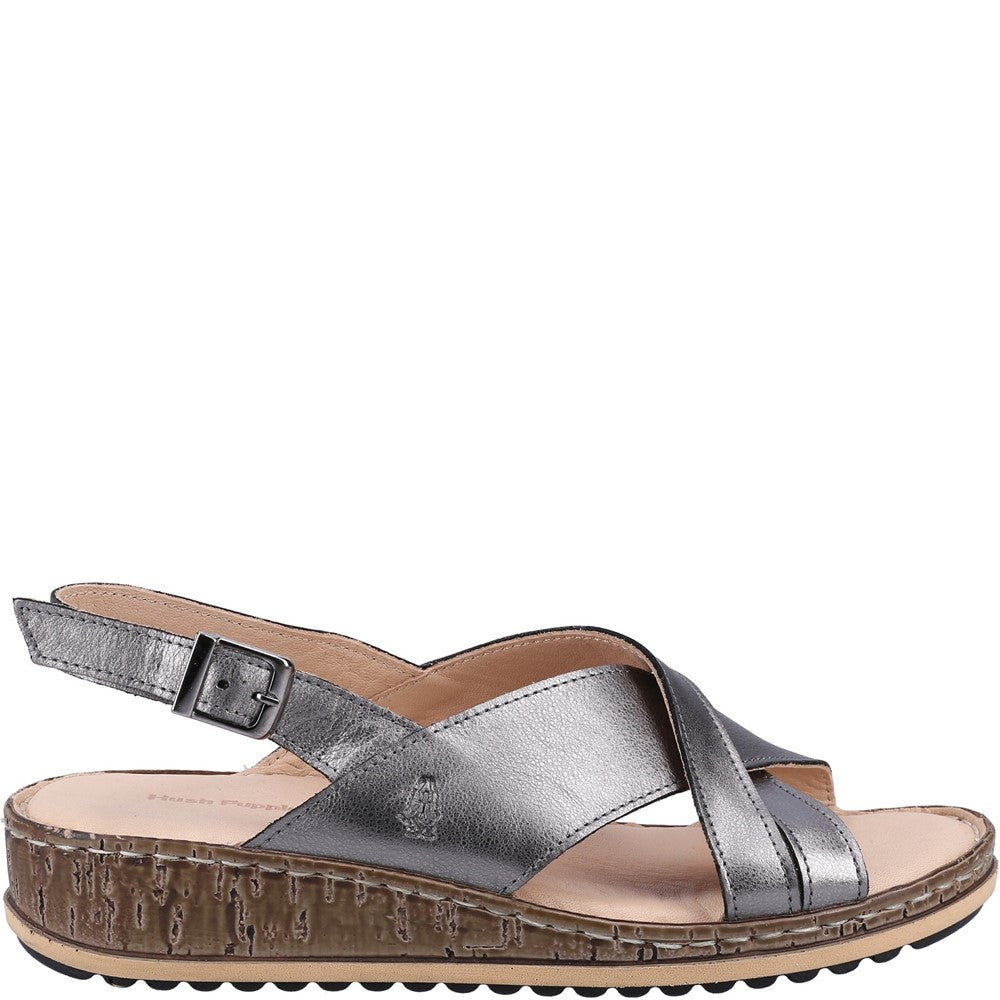 Women's Hush Puppies Elena Cross Over Wedge Sandal