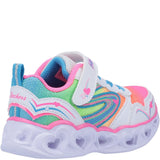 Girls' Skechers S Lights Heart Lights Love Spark Touch Fastening Trainer