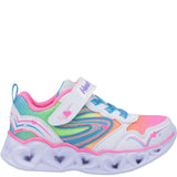 Girls' Skechers S Lights Heart Lights Love Spark Touch Fastening Trainer