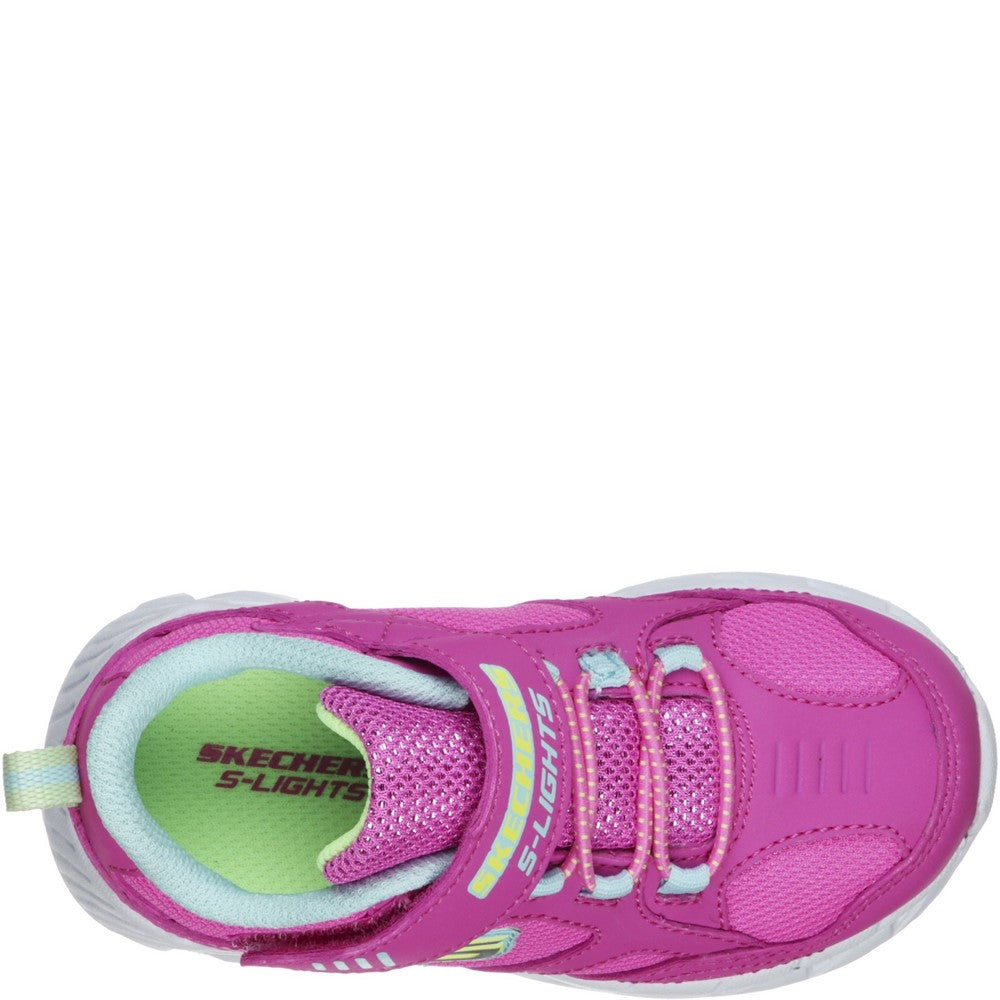 Girls' Skechers S Lights Magna-Lights Expert Level Touch Fastening Trainer