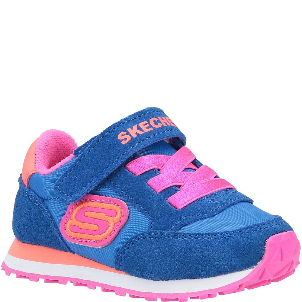 Girls' Skechers Retro Sneaks Touch Fastening Trainer