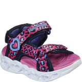 Girls' Skechers S Lights Heart Lights Savvy Cat Sandal