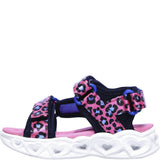 Girls' Skechers S Lights Heart Lights Savvy Cat Sandal