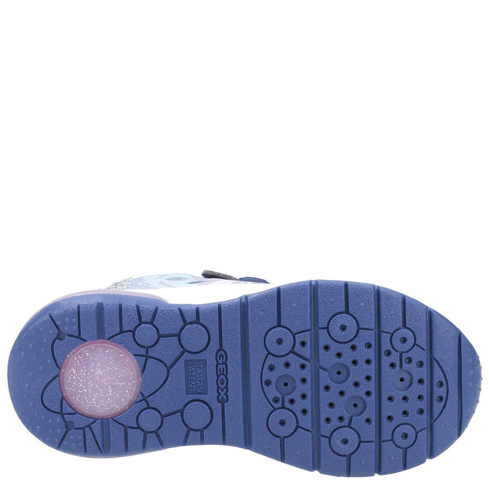 Girls' Geox J Spaceclub Girl D Frozen Touch Fastening Trainer