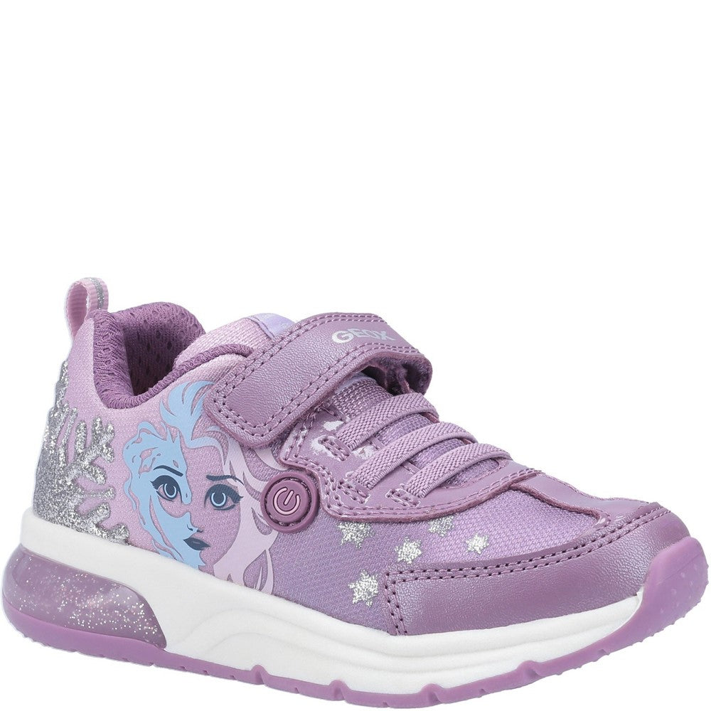 Girls' Geox J Spaceclub Girl D Frozen Touch Fastening Trainer