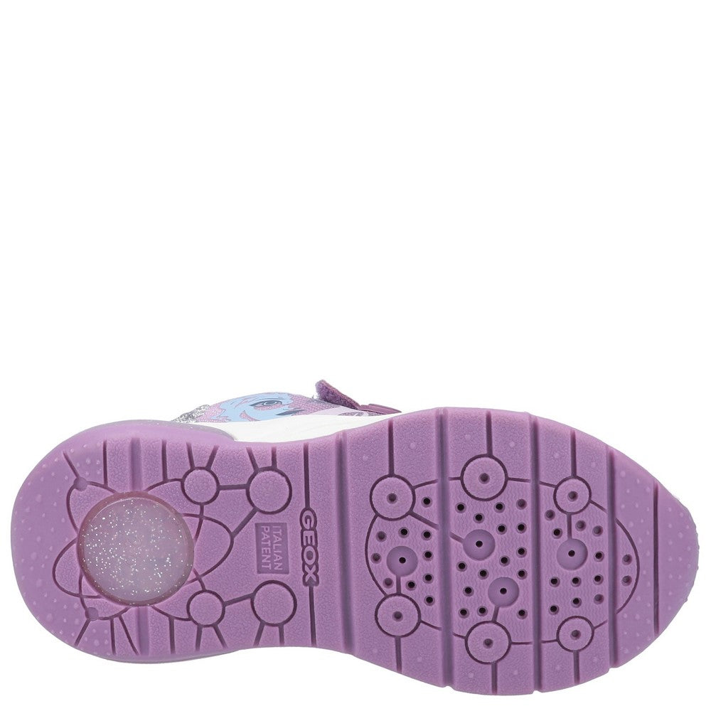 Girls' Geox J Spaceclub Girl D Frozen Touch Fastening Trainer