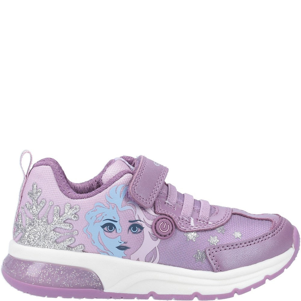 Girls' Geox J Spaceclub Girl D Frozen Touch Fastening Trainer