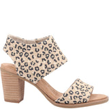Women's TOMS Majorca Cutout Textured Cheetah Sandal