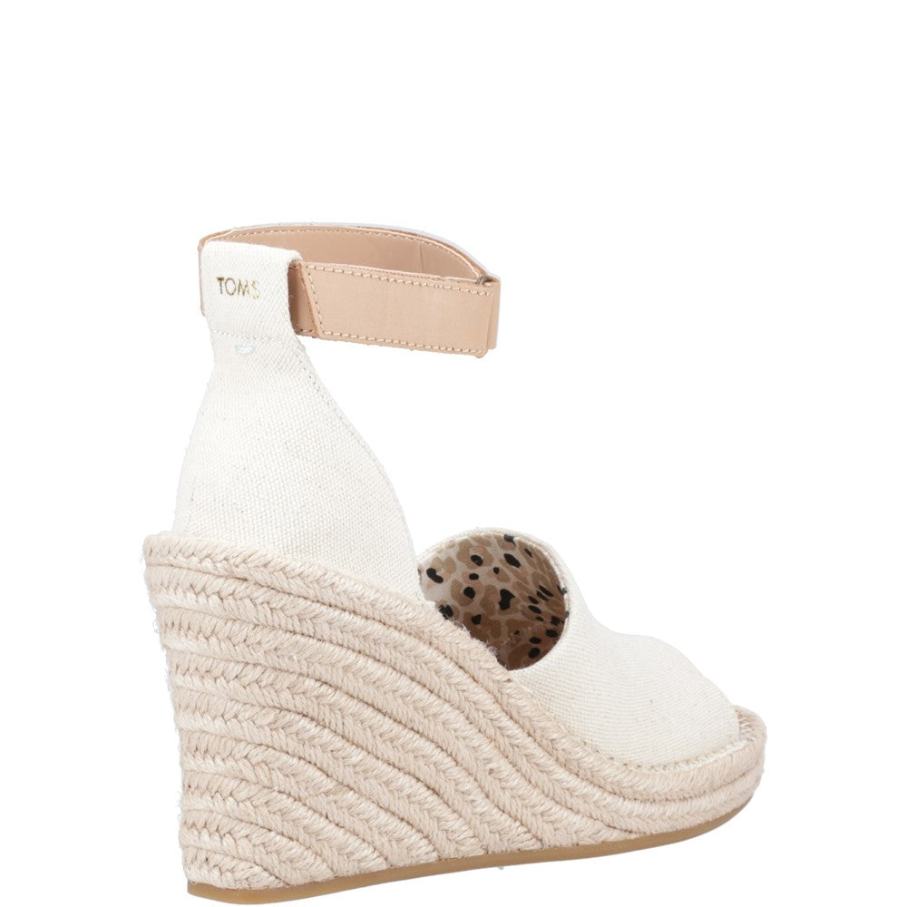 Women's TOMS Marisol Natural Oxford/Leather Wedge