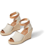 Women's TOMS Marisol Natural Oxford/Leather Wedge
