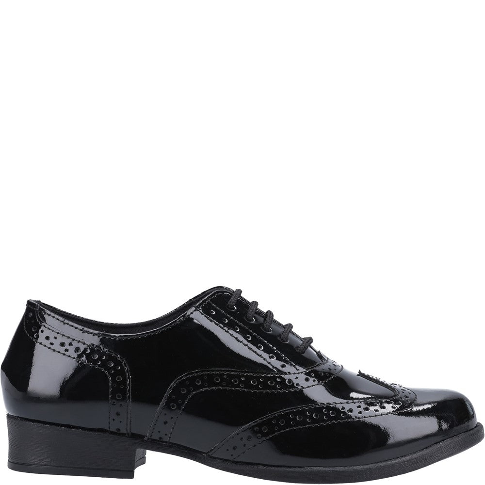 Girls' Hush Puppies Kada Senior XL Patent School Shoe