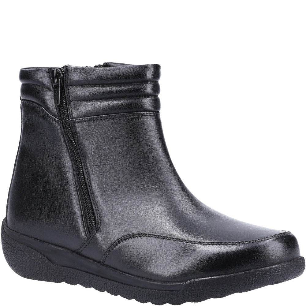 Women's Fleet & Foster Morocco Twin Zip Wide Fit  Ankle Boot