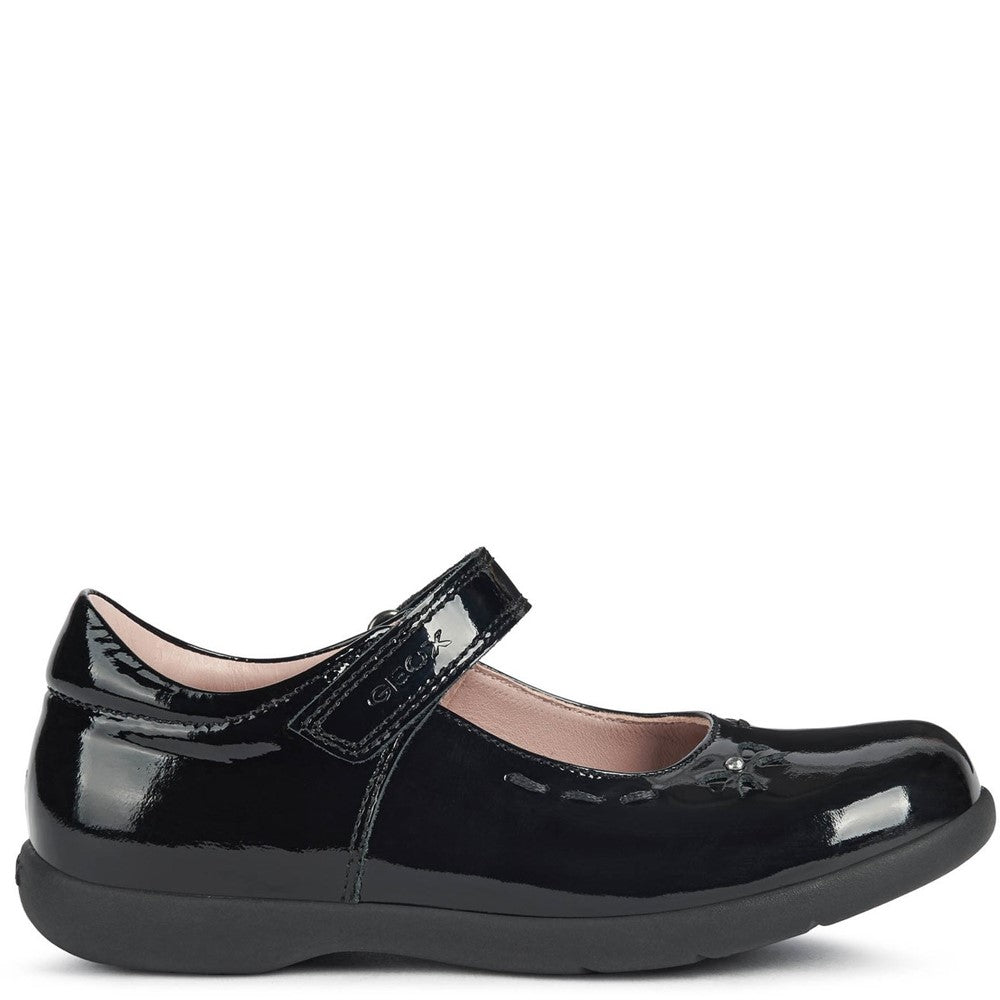 Girls' Geox Naimara Ballerina Junior School Shoes