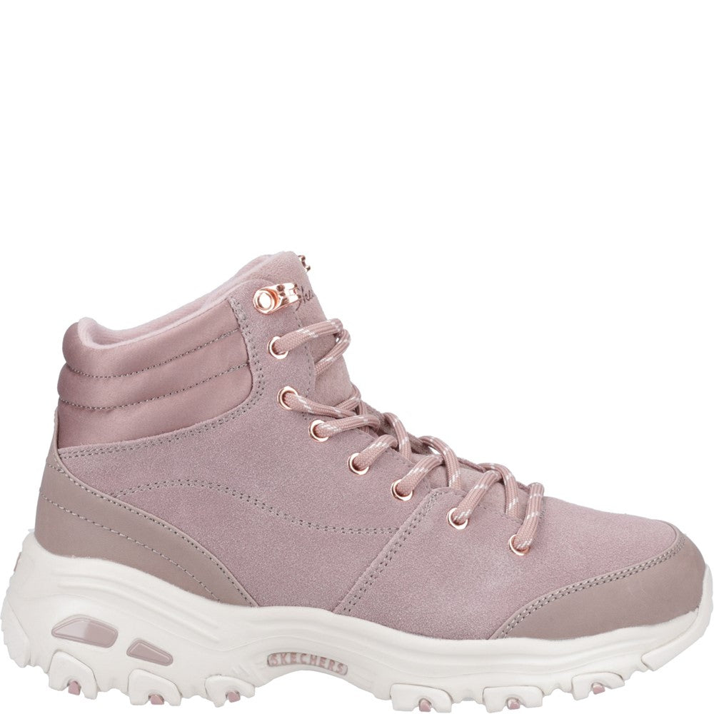 Pink skechers boots online